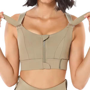 Femmes Fitness Gym Sport Soutien-Gorge Réglable Femme Yoga Sous-Vêtements Avant Fermeture Éclair Plus La Taille Running Push Sport Soutien-Gorge Vêtements Pour Femmes - Product Image 1