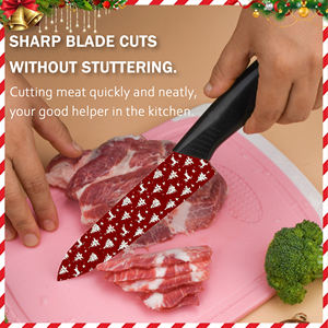 Cuchillo de Chef Ambidiestro con Recubrimiento Cerámico Duradero, Mango de Plástico, Apto para Lavavajillas, para Uso Doméstico, Precio de Fábrica, Hecho a Mano - Product Image 3