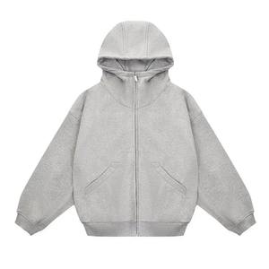 Sweat à capuche pour homme, coupe classique, col montant, poches, léger, 100% coton, hiver, brodé, respirant, personnalisable - Product Image 4