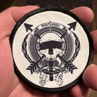Patch tactique en tissu sergé rouge de qualité supérieure avec attache, en caoutchouc PVC réfléchissant, durable et résistant à l'eau, motif boussole rune nordique