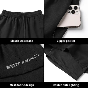 High Street Summer Men's Double <b>Layer</b> Heat-Transfer Printed Breathable Jogger Gym Shorts High Quality Custom Comfort OEM Service - Product Image 5