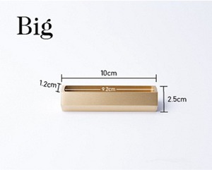 Porte-cartes doré élégant Décor de table élégant Parfait pour les cartes de visite Place Tags Photo Display ou Office Desk Use - Product Image 4