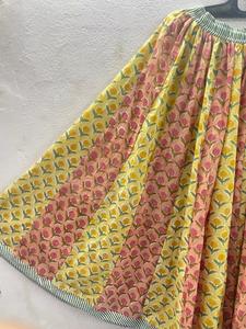 Jupe en coton ethnique bohème faite à la main pour femmes Unique Floral Patchwork Design confortable coupe fluide décontracté été ethnique - Product Image 2