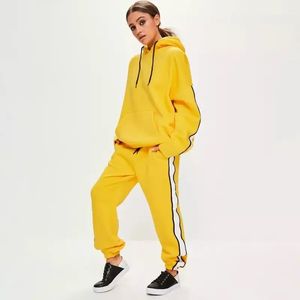 Custom Embroidered Logo French Terry Side Striped Sweatpants Women's Breathe Vintage Wide Leg Pants 100% Cotton Joggers <b>Trousers</b> - Product Image 3