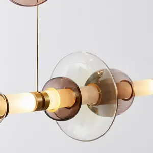 โคมไฟดีไซน์เนอร์ทรงสี่เหลี่ยมผืนผ้า แสงวอร์มไวท์ สไตล์สแกนดิเนเวียน อินดัสเทรียล ฟาร์มเฮาส์ เมดิเตอร์เรเนียน มินิมอล รัสติก - Product Image 5