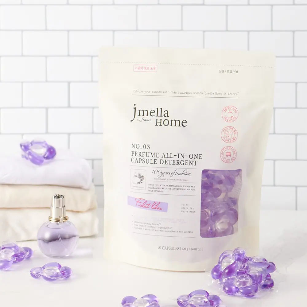 Jmella Home In France Eclat Lilac Perfumeオールインワンカプセル洗剤韓国製プロフェッショナル洗剤フランス香水スタイル