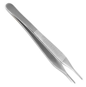Fórceps de tejido Dental Adson, Punta dentada, acero inoxidable, TC, instrumento quirúrgico reutilizable de alta calidad - Product Image 4