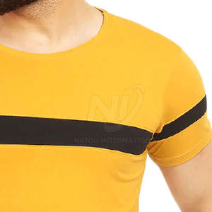 Camiseta de alta calidad para hombre, camiseta de manga corta para hombre, Camiseta ajustada de media manga de Color sólido con cuello redondo para hombre - Product Image 4