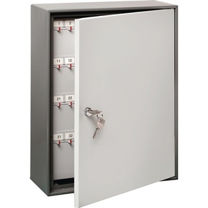 BURG-WCHTER Armario para llaves de 2 puertas 6700/108 R H380xW285xD105mm con cerradura de cilindro y 108 ganchos - Product Image 1