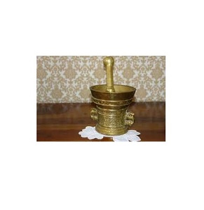 Brass Mortar and Pestle Exclusive Quality Round Shape Handmade Brass Mortar Pestle Hot Sale - Product Image 3