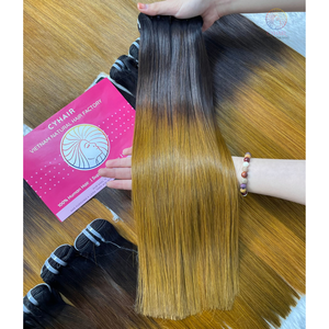 ผมต่อแบบมนุษย์ติดหนังศีรษะสำหรับต่อผมตรงที่ยังไม่ได้แปรรูปจาก100% เวียดนาม - Product Image 1