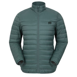 Chaqueta acolchada negra de alta calidad para hombre, abrigo de invierno de punto con burbujas con tela de lona, informal y cálido para clima frío - Product Image 1