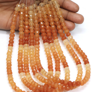 Cuentas Redondas Facetadas de Aventurina Durazno AAA, 7-9 mm, para Joyería y Artesanía - Product Image 6