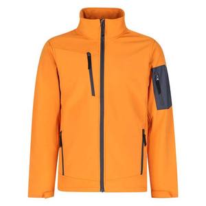 Veste Softshell en toile pour homme sur mesure, coupe-vent, imperméable, grande taille, veste de sport d'extérieur, coupe-vent tendance, décontractée, devant droit - Product Image 1