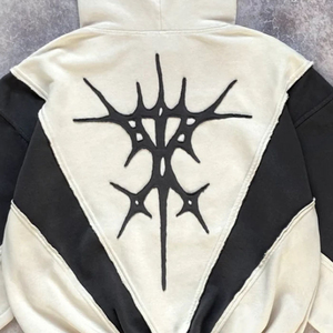 Nouveauté Sweat à capuche brodé Streetwear Streetwear Vêtements surdimensionnés - Product Image 4