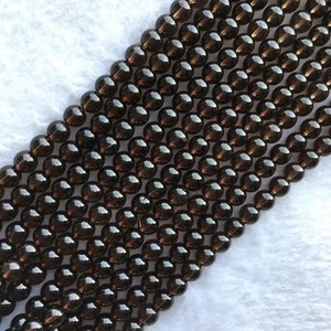 6mm Naturel Brun Fumé Quartz Lisse Rond Pierres Précieuses Perles Strand Cordes Acheter En Ligne De L'Inde au Prix De Gros Usine AAA - Product Image 1