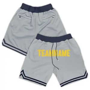 กางเกงขาสั้นตาข่าย5นิ้วสำหรับใส่วิ่งกีฬาแห้งเร็วสำหรับเล่นบาสเก็ตบอลสองชั้น - Product Image 5