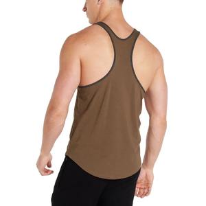 Débardeur marron pour homme, vêtement de sport personnalisé, de Fitness et d'athlétisme - Product Image 2