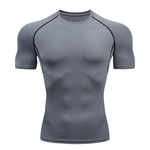 Mejor venta al por mayor de los hombres de manga corta deportiva 100% algodón de punto ecológico camiseta de gimnasio - Product Image 3