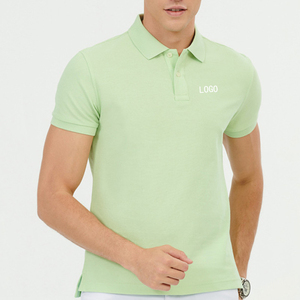 เสื้อผู้ชายระบายอากาศได้ดีผ้าสแปนเด็กซ์/ โพลีเอสเตอร์แบบถักลายโลโก้แบบกำหนดเอง - Product Image 1