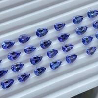 Hochwertiger 9x6mm Birnen-Tansanit-Edelstein Natürlicher loser Tansanit-Stein für hand gefertigten Schmuck Halbe del stein Großhandel Lieferant
