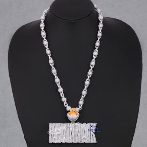 Vente chaude Luxueux Hip Hop Hommes Bijoux 925 En Argent Sterling Moissanite Diamant Colliers Chaîne Pendentif Pass Diamant Testeur - Product Image 1