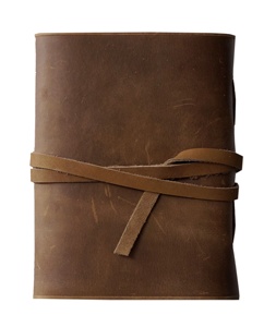 วารสารหนังทำด้วยมือ Grimoire Howling หมาป่าออกแบบ Wiccan สมุดเปล่าของเงาวารสารที่มีสายรัดห่อคาถา - Product Image 6