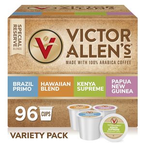 Victor Allen's Coffee Around The World Variety Pack (Brazil Primo, Kenya Suprem e, Kona Blend, Papua New Guinea), 96 Count - Product Image 4
