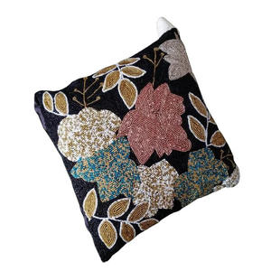 Cojín con cuentas hecho a mano, cojín con cuentas decorativas, juego de funda de almohada con cuentas de cristal para dormitorio, sala de estar, sofá y Decoración elegante para el hogar - Product Image 5