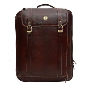 Sac pour ordinateur portable de haute qualité en cuir de vache et de buffle véritable, fait à la main, écologique, imperméable, avec USB portable pour le bureau et les voyages - Product Image 6