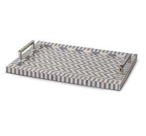 Plateau de service en incrustation d'os de haute qualité pour ustensiles de cuisine et restaurant de table Plateau de service en incrustation d'os en bois Agate - Product Image 3