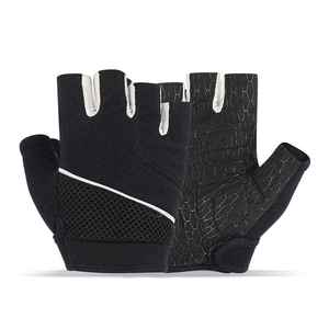 Guantes de cuero transpirable de cinco dedos para bicicleta, guantes de mano para ciclismo, medio dedo, venta al por mayor, guantes de carreras, protección para montar en moto - Product Image 5