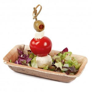 Bol rectangulaire en feuille de palmier compostable Plat de service écologique de qualité supérieure pour les événements zéro déchet et les repas de tous les jours - Product Image 1