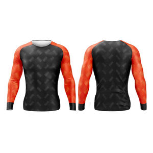 Concevez votre propre style hommes Rash Guard imprimé Logo protéger le corps Rash Guard confortable fait respirant Rash Guard - Product Image 4