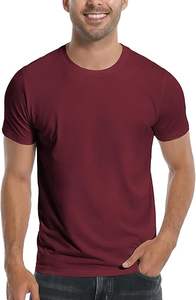 Camiseta básica 100% de algodón para hombre, cómoda ropa diaria con marca personalizada, ajuste Regular y manga corta, diseño informal al por mayor - Product Image 2