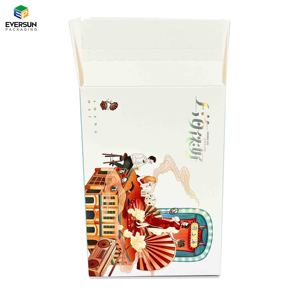 Cao cấp tùy chỉnh in gấp hộp carton với dải nước mắt và cầu vồng Holographic bạc lá logo cho quà tặng Trà thời trang - Product Image 2