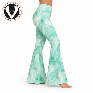 Bell Bottom <b>Legging</b> Provides Soft Material Flexible Comfort & Stylish <b>Flared</b> Shape For Yoga Exercise & Everyday Lifestyle Wear - Product Image 3