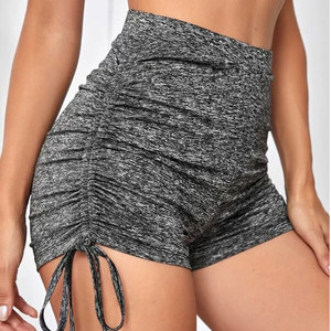 Milumia-Short de Sport en Coton pour Femme, Taille Haute, Nœud Athlétique, Yoga, Running, Logo Personnalisé - Product Image 1