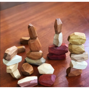 Pierres d'équilibrage en bois Montessori Tumi-ishi | Jouets éducatifs inspirés de Waldorf, bois certifié, exportation mondiale | Éducation des enfants - Product Image 2
