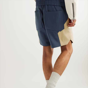 2025 nouveau Style taille élastique avec poche personnalisé imprimé Logo High Street dernière coupe décontractée hommes t-shorts - Product Image 3