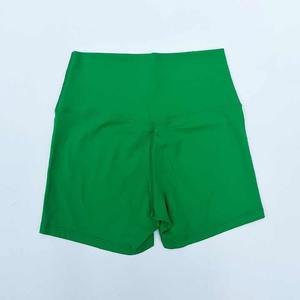 Offre Spéciale personnalisé femmes taille haute motard Fitness Shorts couleur bonbon taille moyenne motif solide pour le Yoga - Product Image 6