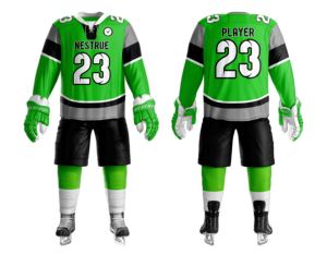 Tarifa de fábrica, conjunto de uniforme de hockey sobre hielo por sublimación personalizado hecho a medida, juego de hockey sobre hielo ecológico con sublimación de tela de poliéster 100% - Product Image 1