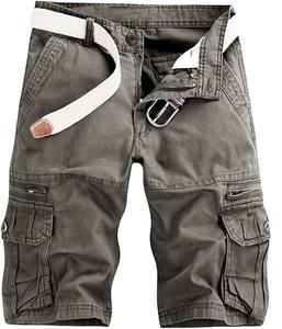 Pantalones cortos para hombre poliéster algodón peso pesado Casual Cargo elegantes pantalones cortos de carga de secado rápido al por mayor pantalones cortos de carga con logotipo personalizado - Product Image 6