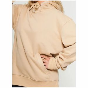 Sudaderas con capucha de hombro caído para mujer Logotipo personalizado Lavado ácido Temporada de invierno de algodón suelto de moda - Product Image 5