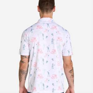 "Polo de golf para hombre con diseño de bloques de color-Moderno y a la moda-Ideal para hacer una declaración en el campo" - Product Image 2