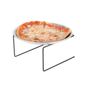 Support à pizza en fil métallique de haute qualité support debout taille personnalisée support de poêle à pizza longue pièce avec couleur noire - Product Image 5