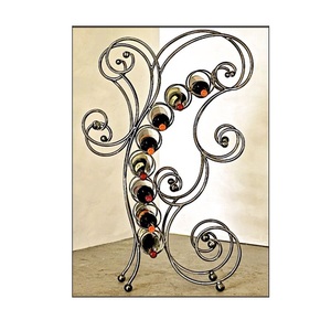 Casier à vin en métal support de bouteille d'eau empilable autoportant organisateur de stockage de vin pour comptoir de cuisine réfrigérateur Bar - Product Image 2