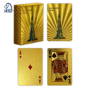 Baraja de naipes Burj Khalifa chapada en oro Material plástico Género Baraja - Product Image 3