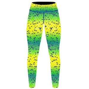 Leggings de Pesca para Mujer, Cintura Media, Color Sólido, Antibacterianos, Ligeros, Tejido de Punto con Estampado Digital por Sublimación - Product Image 1