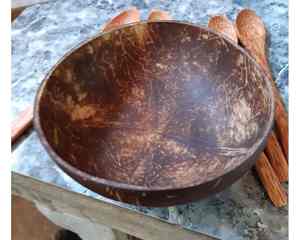 Eco-Friendly Coconut Shell Bowl Made From Natural Coconut in Vietnam With Clean Craft Coconut Shell Bowl Ready Export - Product Image 1